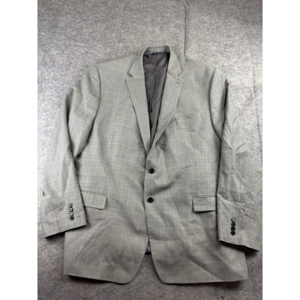 Lauren Ralph Lauren Blazer Mens XL 52 Plaid Silk Wool Formal 2 Button 90s VTG